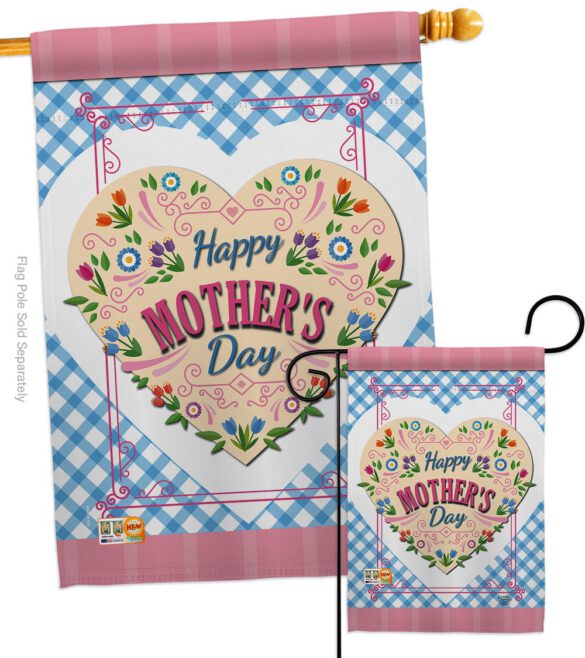 Floral Mother Day - Mother's Day Summer Vertical Impressions Decorative Flags HG192168 Made In USA - Image 3