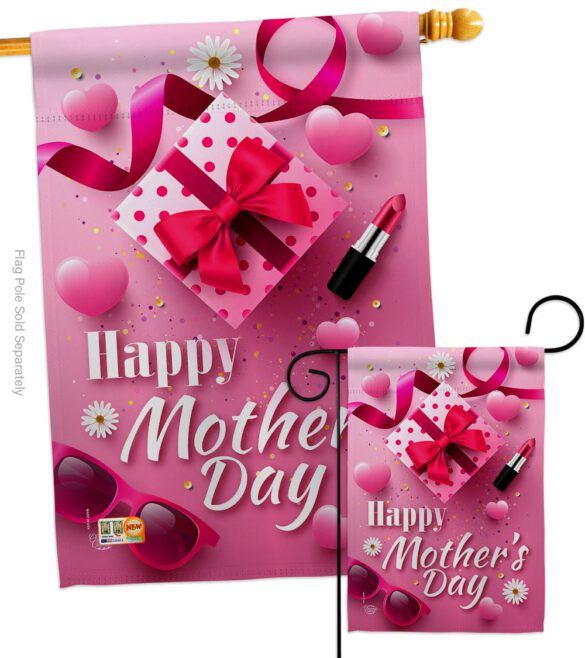 Beautiful Mother Day - Mother's Day Summer Vertical Impressions Decorative Flags HG192189 Made In USA - Image 3