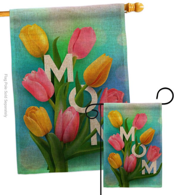 Happy Mom's Day - Mother's Day Summer Vertical Impressions Decorative Flags HG192367 Made In USA - Image 13