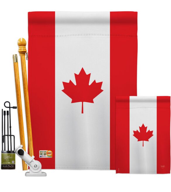 Canada - Nationality Flags of the World Vertical Impressions Decorative Flags HG108008 Made In USA - Image 6