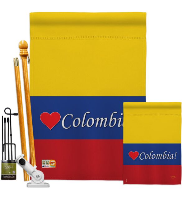 Colombia - Nationality Flags of the World Vertical Impressions Decorative Flags HG108161 Made In USA - Image 6
