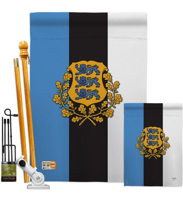 Estonia - Nationality Flags of the World Vertical Impressions Decorative Flags HG108171 Made In USA - Image 6