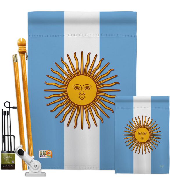 Argentina - Nationality Flags of the World Vertical Impressions Decorative Flags HG108214 Made In USA - Image 7