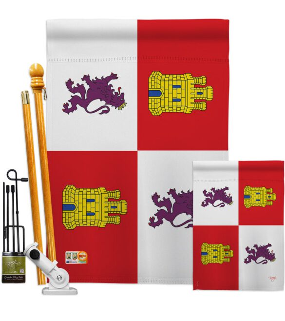 Castile and León - Nationality Flags of the World Vertical Impressions Decorative Flags HG108323 Made In USA - Image 6
