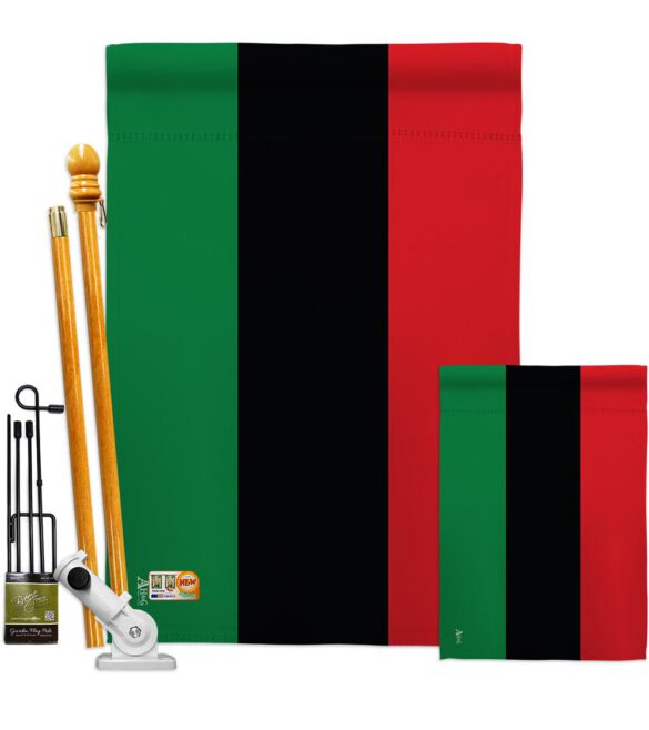 African American - Nationality Flags of the World Vertical Impressions Decorative Flags HG140001 Made In USA - Image 7