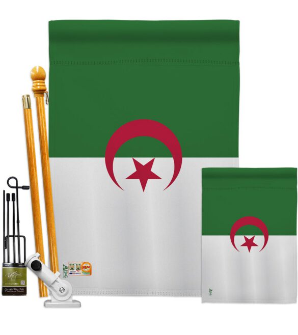 Algeria - Nationality Flags of the World Vertical Impressions Decorative Flags HG140005 Made In USA - Image 7