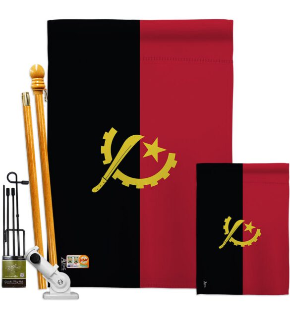 Angola - Nationality Flags of the World Vertical Impressions Decorative Flags HG140007 Made In USA - Image 7