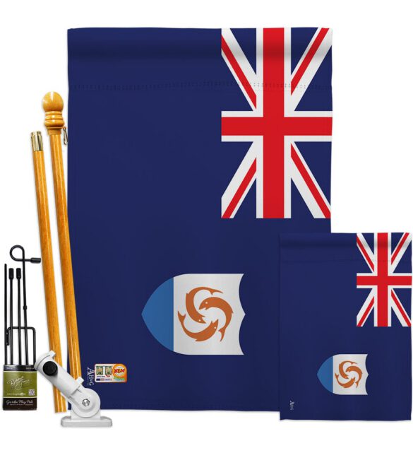 Anguilla - Nationality Flags of the World Vertical Impressions Decorative Flags HG140008 Made In USA - Image 7