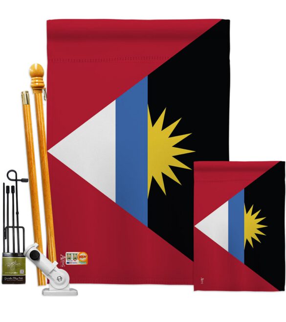 Antigua & Barbuda - Nationality Flags of the World Vertical Impressions Decorative Flags HG140009 Made In USA - Image 7