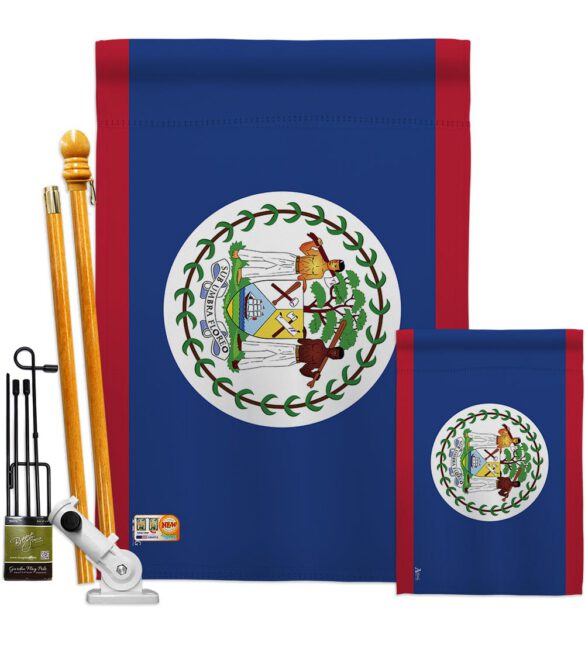 Belize - Nationality Flags of the World Vertical Impressions Decorative Flags HG140028 Made In USA - Image 6