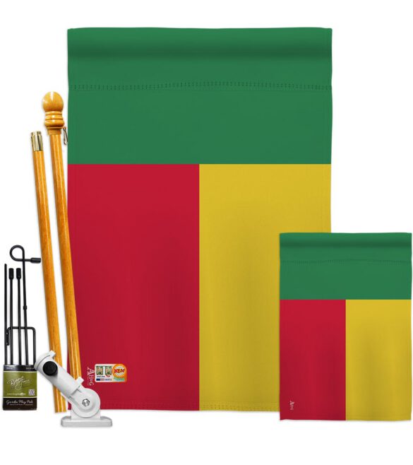 Benin - Nationality Flags of the World Vertical Impressions Decorative Flags HG140029 Made In USA - Image 6