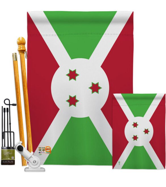 Burundi - Nationality Flags of the World Vertical Impressions Decorative Flags HG140043 Made In USA - Image 6