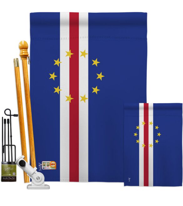 Cape Verde - Nationality Flags of the World Vertical Impressions Decorative Flags HG140047 Made In USA - Image 6