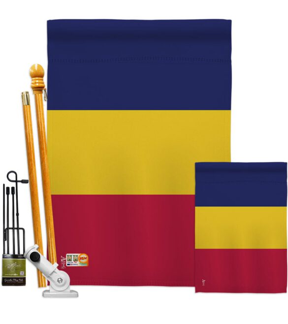 Chad - Nationality Flags of the World Vertical Impressions Decorative Flags HG140050 Made In USA - Image 6