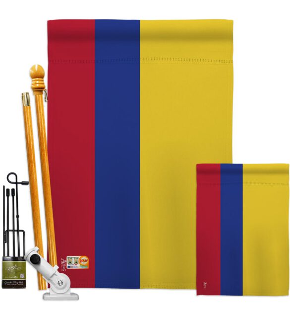 Colombia - Nationality Flags of the World Vertical Impressions Decorative Flags HG140055 Made In USA - Image 6