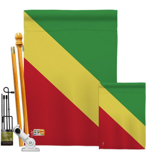 Congo-Republic - Nationality Flags of the World Vertical Impressions Decorative Flags HG140058 Made In USA - Image 6