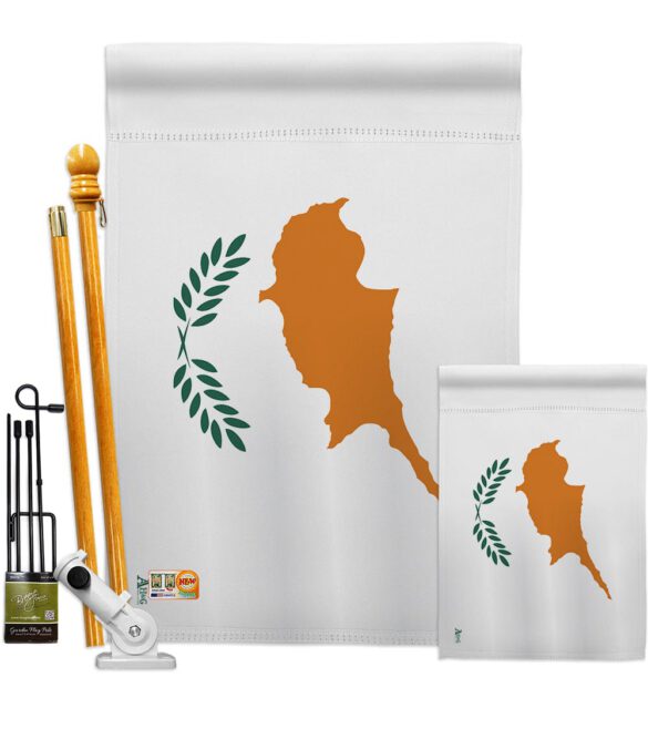 Cyprus - Nationality Flags of the World Vertical Impressions Decorative Flags HG140064 Made In USA - Image 6