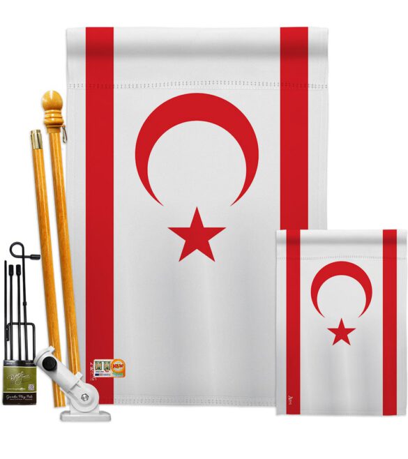 Cyprus Northern - Nationality Flags of the World Vertical Impressions Decorative Flags HG140065 Made In USA - Image 6