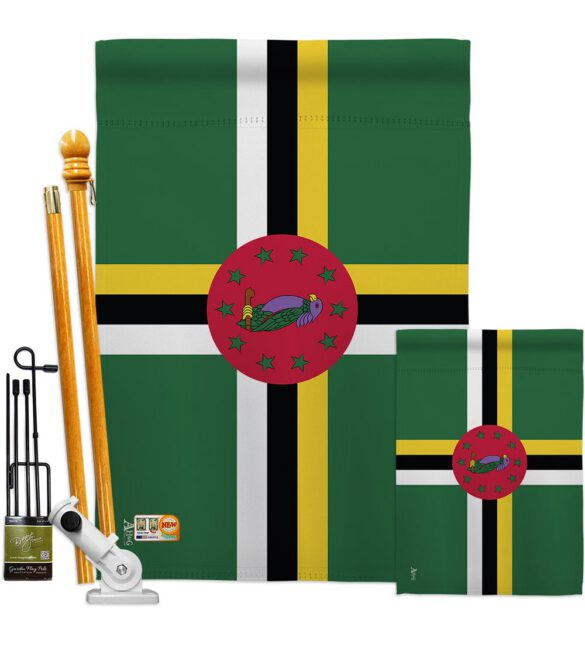 Dominica - Nationality Flags of the World Vertical Impressions Decorative Flags HG140069 Made In USA - Image 6