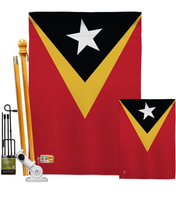 East Timor - Nationality Flags of the World Vertical Impressions Decorative Flags HG140072 Made In USA - Image 6