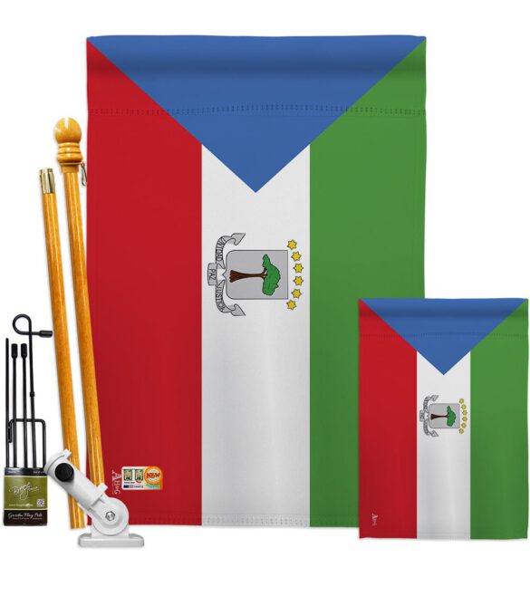 Equatorial Guinea - Nationality Flags of the World Vertical Impressions Decorative Flags HG140077 Made In USA - Image 6