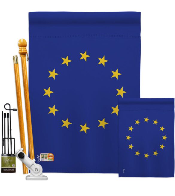 European - Nationality Flags of the World Vertical Impressions Decorative Flags HG140081 Made In USA - Image 6