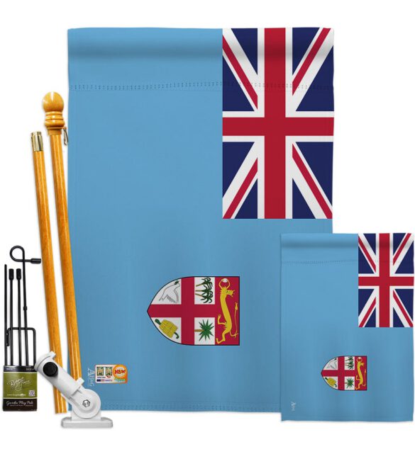 FIJI - Nationality Flags of the World Vertical Impressions Decorative Flags HG140084 Made In USA - Image 6