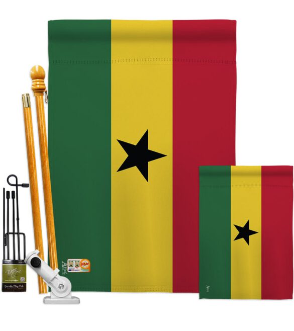 Ghana - Nationality Flags of the World Vertical Impressions Decorative Flags HG140092 Made In USA - Image 6