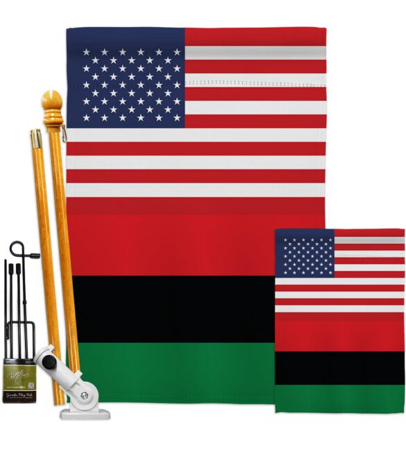 African American US Friendship - Nationality Flags of the World Vertical Impressions Decorative Flags HG140270 Made In USA - Image 7