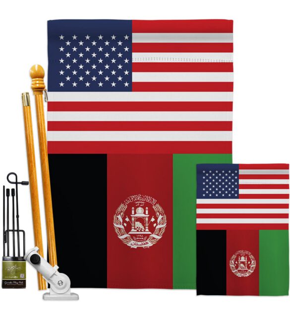 Afghanistan US Friendship - Nationality Flags of the World Vertical Impressions Decorative Flags HG140271 Made In USA - Image 7