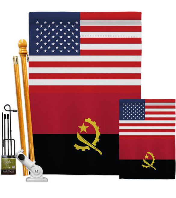 Angola US Friendship - Nationality Flags of the World Vertical Impressions Decorative Flags HG140276 Made In USA - Image 7