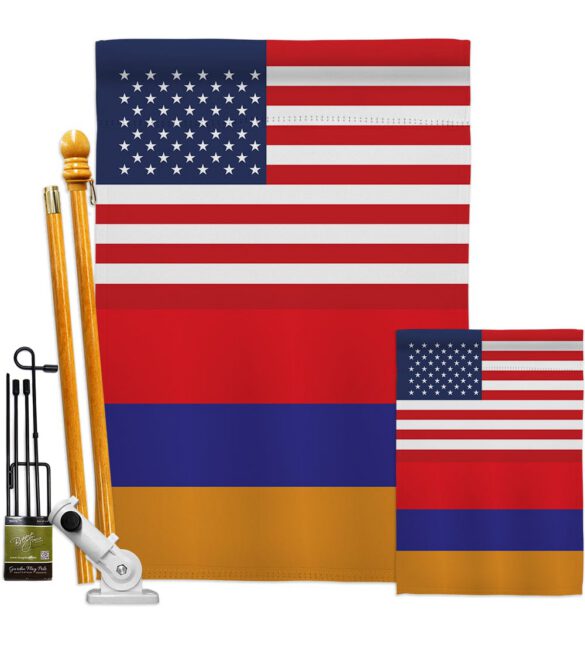 Armenia US Friendship - Nationality Flags of the World Vertical Impressions Decorative Flags HG140282 Made In USA - Image 7