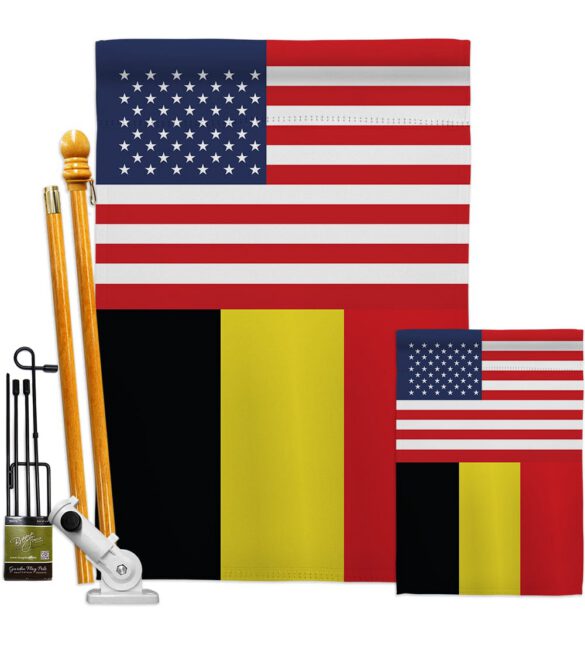 Belgium US Friendship - Nationality Flags of the World Vertical Impressions Decorative Flags HG140296 Made In USA - Image 6