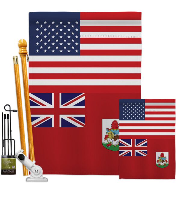 Bermuda US Friendship - Nationality Flags of the World Vertical Impressions Decorative Flags HG140299 Made In USA - Image 6