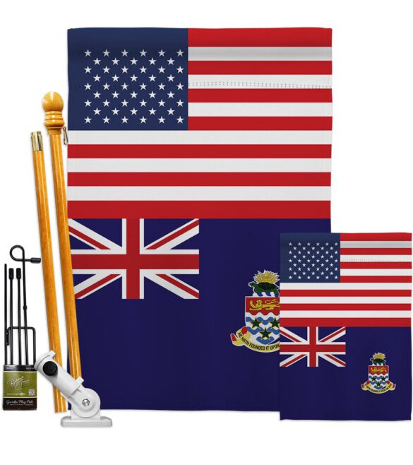 Cayman Islands US Friendship - Nationality Flags of the World Vertical Impressions Decorative Flags HG140331 Made In USA - Image 6