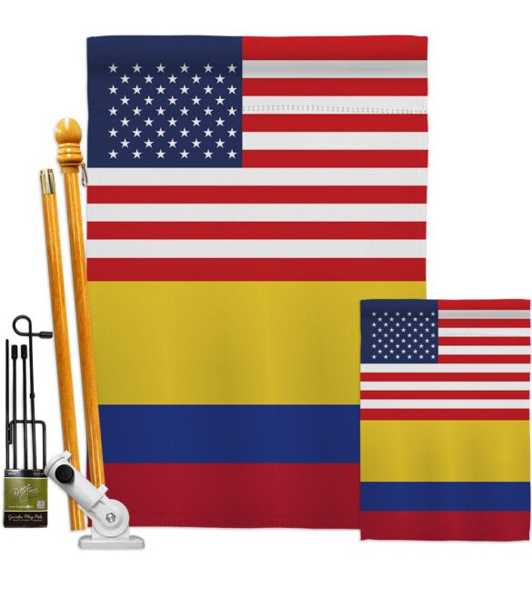 Colombia US Friendship - Nationality Flags of the World Vertical Impressions Decorative Flags HG140339 Made In USA - Image 6