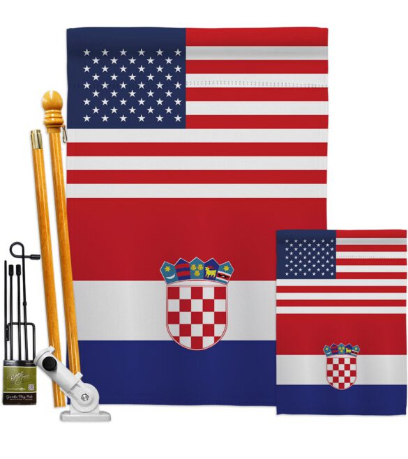 Croatia US Friendship - Nationality Flags of the World Vertical Impressions Decorative Flags HG140349 Made In USA - Image 6