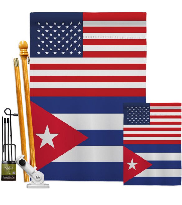 Cuba US Friendship - Nationality Flags of the World Vertical Impressions Decorative Flags HG140350 Made In USA - Image 6