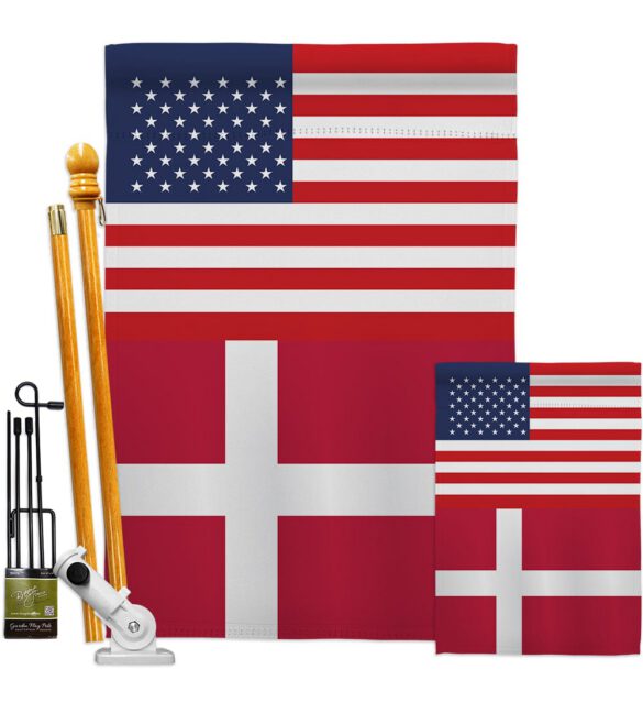 Denmark US Friendship - Nationality Flags of the World Vertical Impressions Decorative Flags HG140358 Made In USA - Image 6