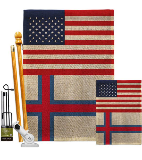 Faroe Islands US Friendship - Nationality Flags of the World Vertical Impressions Decorative Flags HG140376 Made In USA - Image 24