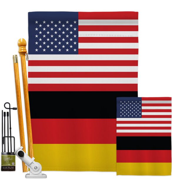Germany US Friendship - Nationality Flags of the World Vertical Impressions Decorative Flags HG140384 Made In USA - Image 6