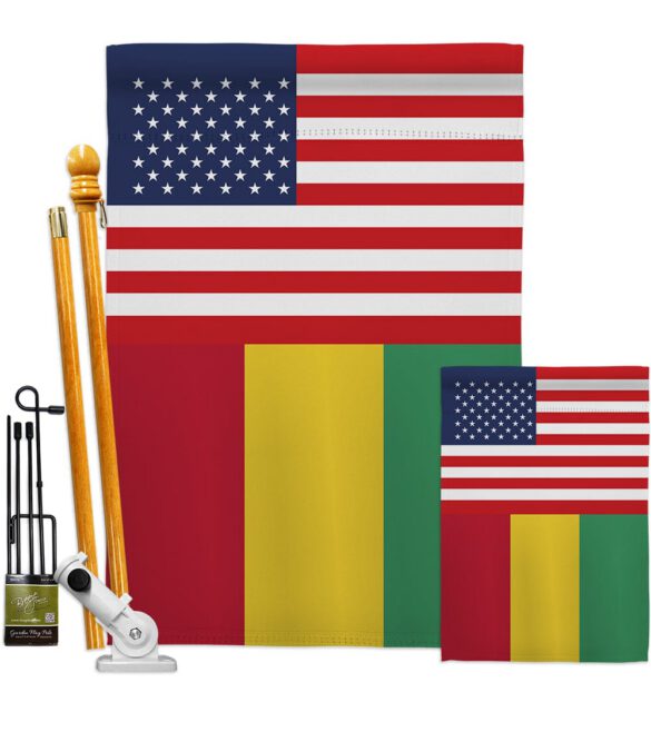 Guinea US Friendship - Nationality Flags of the World Vertical Impressions Decorative Flags HG140393 Made In USA - Image 6