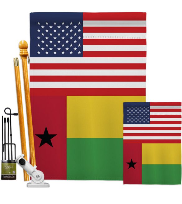 Guinea-Bissau US Friendship - Nationality Flags of the World Vertical Impressions Decorative Flags HG140394 Made In USA - Image 6