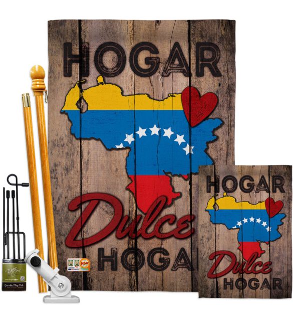 Country Venezuela Hogar Dulce Hogar - Nationality Flags of the World Vertical Impressions Decorative Flags HG191168 Made In USA - Image 6