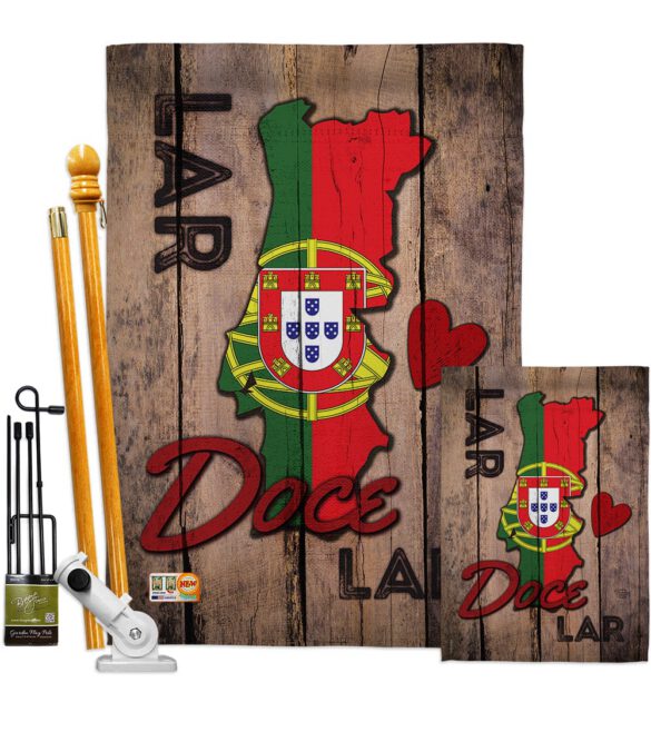 Country Porugal Lar Doce Lar - Nationality Flags of the World Vertical Impressions Decorative Flags HG192028 Made In USA - Image 6