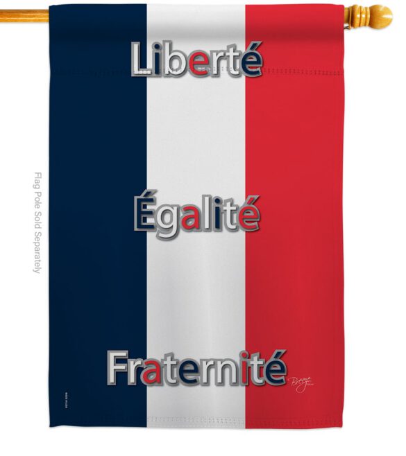 France - Nationality Flags of the World Vertical Impressions Decorative Flags HG108089 Made In USA - Image 2