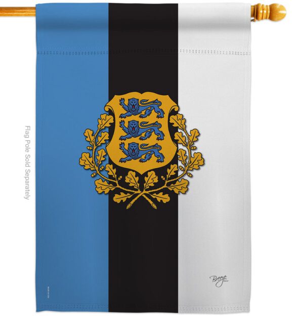 Estonia - Nationality Flags of the World Vertical Impressions Decorative Flags HG108171 Made In USA - Image 2