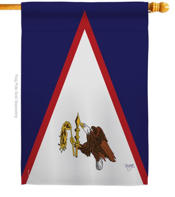 American Samoa - Nationality Flags of the World Vertical Impressions Decorative Flags HG108360 Made In USA - Image 3