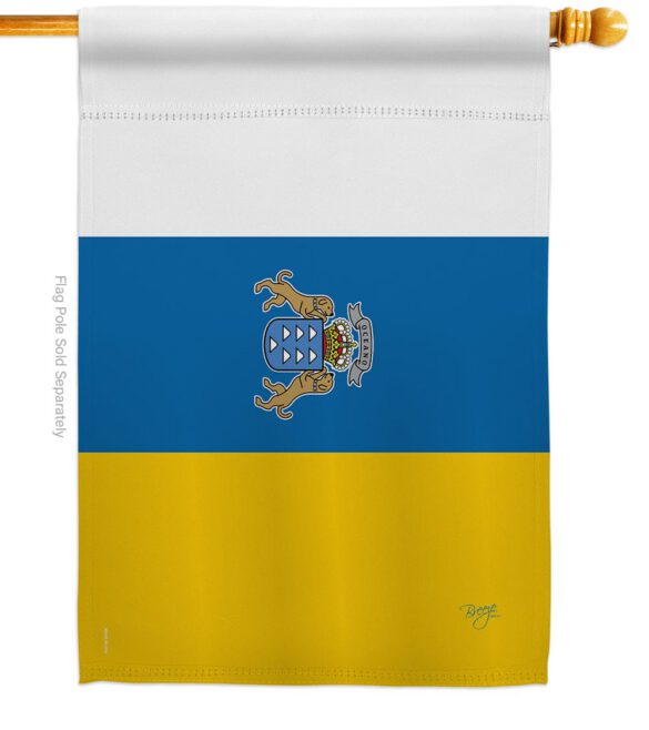 Canary Islands - Nationality Flags of the World Vertical Impressions Decorative Flags HG108375 Made In USA - Image 2