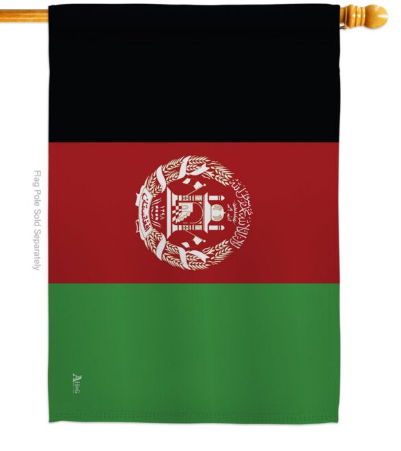 Afghanistan - Nationality Flags of the World Vertical Impressions Decorative Flags HG140002 Made In USA - Image 3